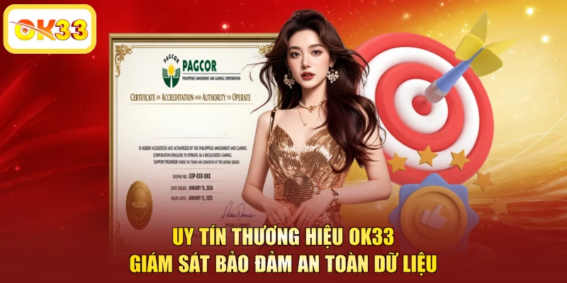 Uy tín thương hiệu OK33 giám sát bảo đảm an toàn dữ liệu